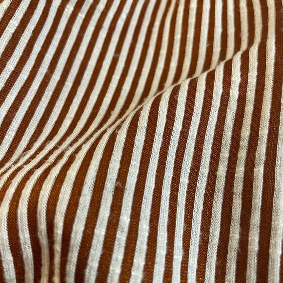 Rae Republic Large Women's Cold Shoulder Top Striped Blouse Shirt - Picture 6 of 6